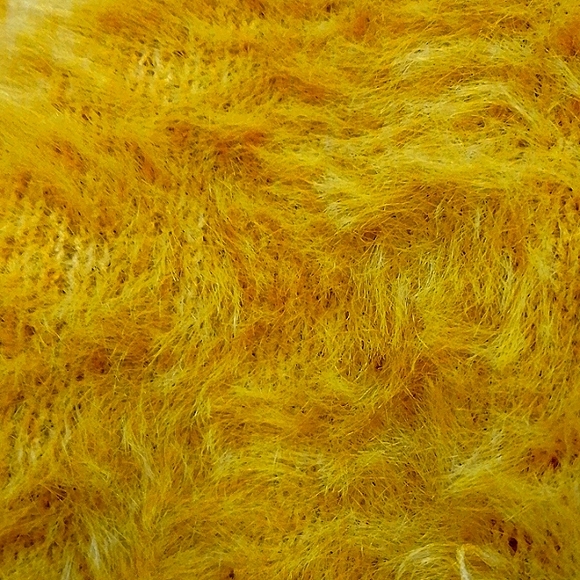 Orange fluffy womens sweeter - Picture 3 of 4